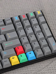 Load image into Gallery viewer, 130 pcs Cement Gray Keycap Set, Cherry Profile