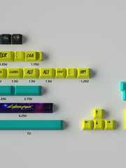 Load image into Gallery viewer, 130 pcs Cyberpunk Keycap Set, Cherry Profile