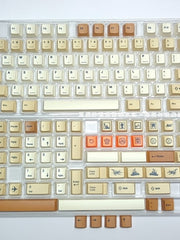 Load image into Gallery viewer, 143 pcs Vintage Stamp Keycap Set, Cherry Profile