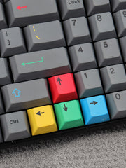 Load image into Gallery viewer, 130 pcs Cement Gray Keycap Set, Cherry Profile