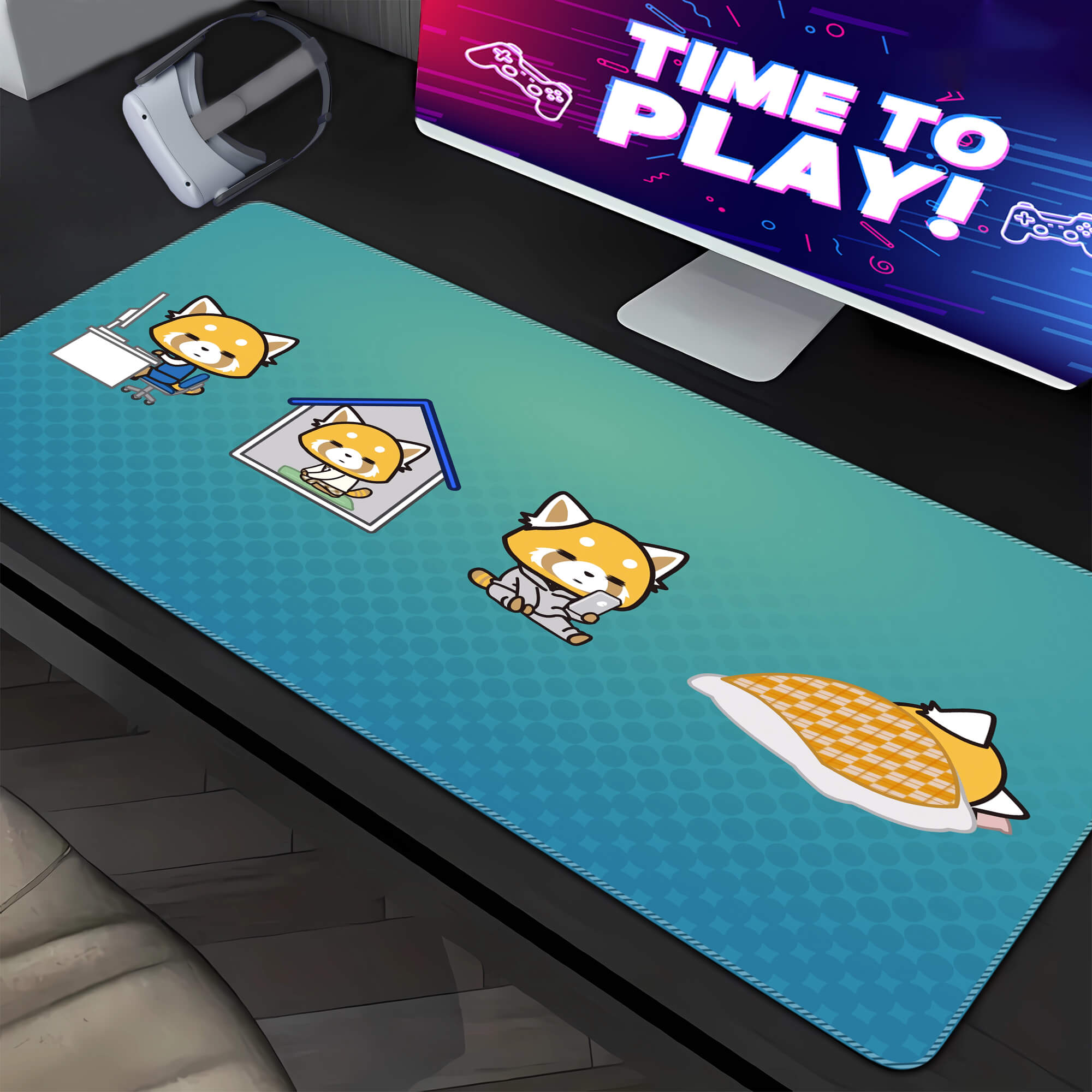 Aggretsuko Cute Desk Pad Large