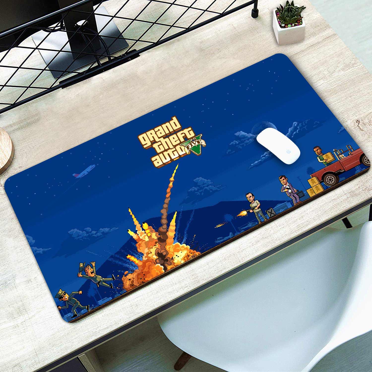 GTA Pixel Art Desk Pad