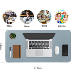 Leather & Cork Double Side Desk Mat (9 colors)