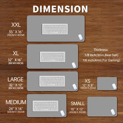 Custom Stitched Edge Desk Pad