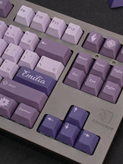 Load image into Gallery viewer, 130 pcs Purple Witch Keycap Set, Cherry Profile
