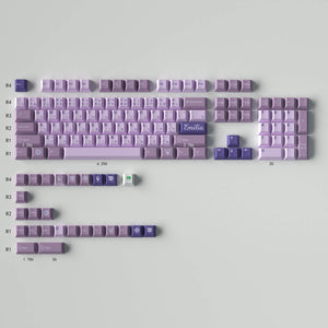 130 pcs Purple Witch Keycap Set, Cherry Profile