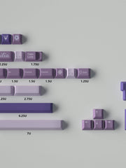 Load image into Gallery viewer, 130 pcs Purple Witch Keycap Set, Cherry Profile
