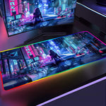 Load image into Gallery viewer, Cyberpunk Tokyo Night Gaming Mouse Pad(250175)

