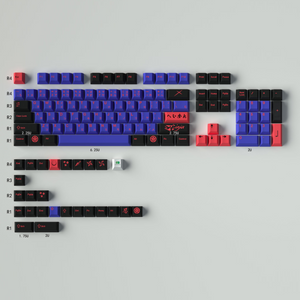 130 pcs Japanese Ninja Keycap Set, Cherry Profile