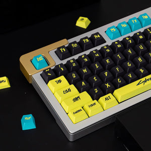 130 pcs Cyberpunk Keycap Set, Cherry Profile