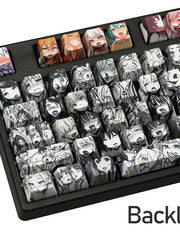 Load image into Gallery viewer, 108 pcs Hentai Girl Backlit Keycaps Set
