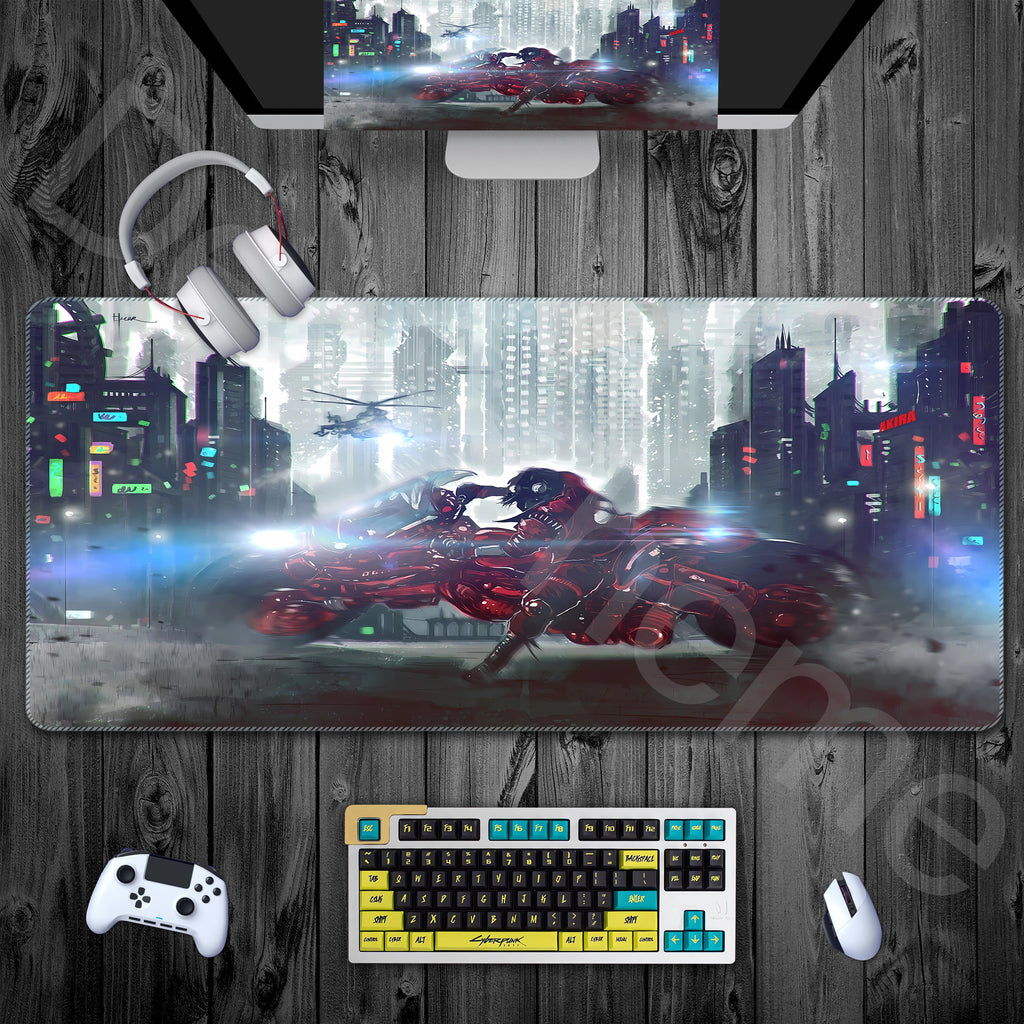 Neo Tokio Desk Pad,RGB Led Light Gaming Desk Mat,Gamer Mouse Pad Mat ...