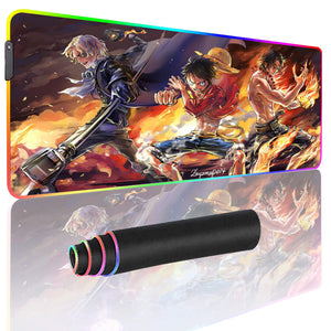 One Piece Luffy&Ace&Sabo Mouse pad XXL