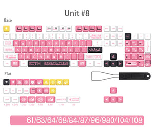134 pcs Eva Keycap Set，XDA Profile