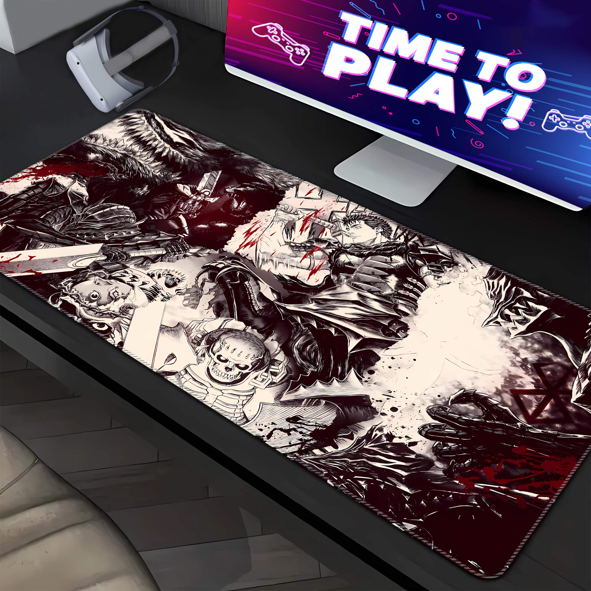 Berserk Guts Vs. Griffith Mouse Pad