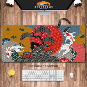 Japanese Ukiyo-e Crane Mouse Pad(3 Patterns)