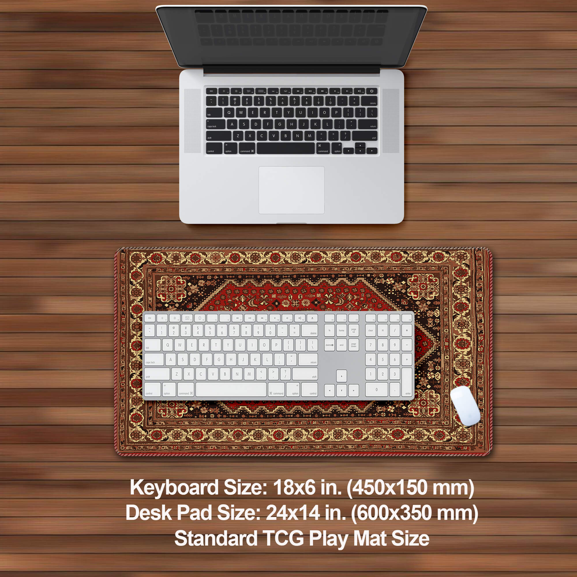 Persian Carpet Texture Desk Pad
