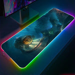 Load image into Gallery viewer, Cthulhu Submarine RGB Light Gaming Mouse Pad
