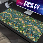 Load image into Gallery viewer, William Morris's Painting, Strawberry Thief Desk Mat
