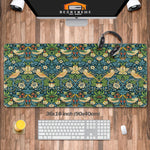 Load image into Gallery viewer, William Morris's Painting, Strawberry Thief Desk Mat
