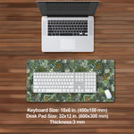 Load image into Gallery viewer, Sage Green Floral Desk Mat
