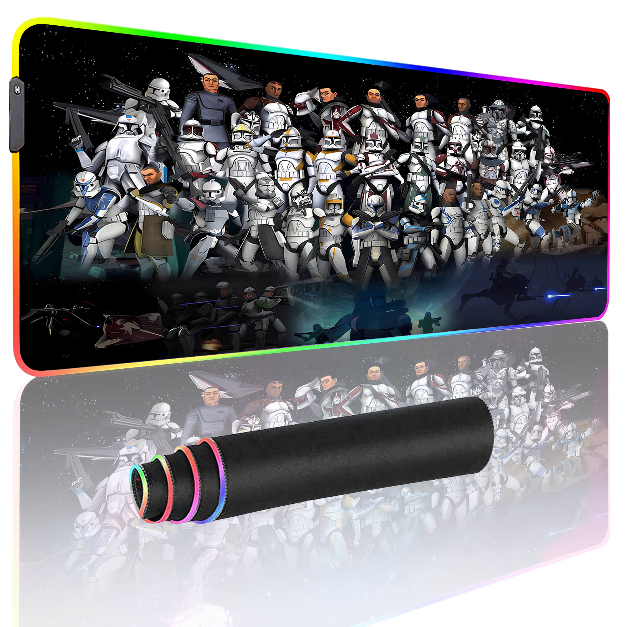 Star Wars Gaming Mouse Pad XXL Republic Commando RGB Led Light Gaming star-wars-gaming-mouse-pad-xxl-republic-commando-rgb-led-light-gaming