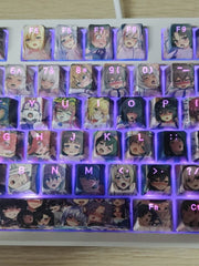 Load image into Gallery viewer, 108 pcs Hentai Girl Backlit Keycaps Set
