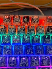 Load image into Gallery viewer, 108 pcs Hentai Girl Backlit Keycaps Set
