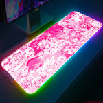 Load image into Gallery viewer, Anime Girl RGB Light Gaming Mouse Pad

