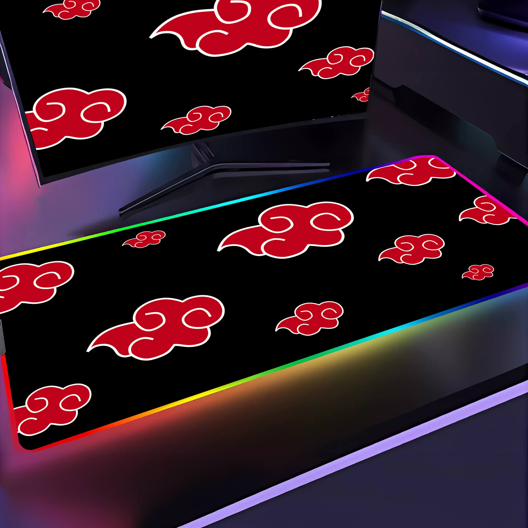 Akatsuki Red Cloud Anime Mouse Pad