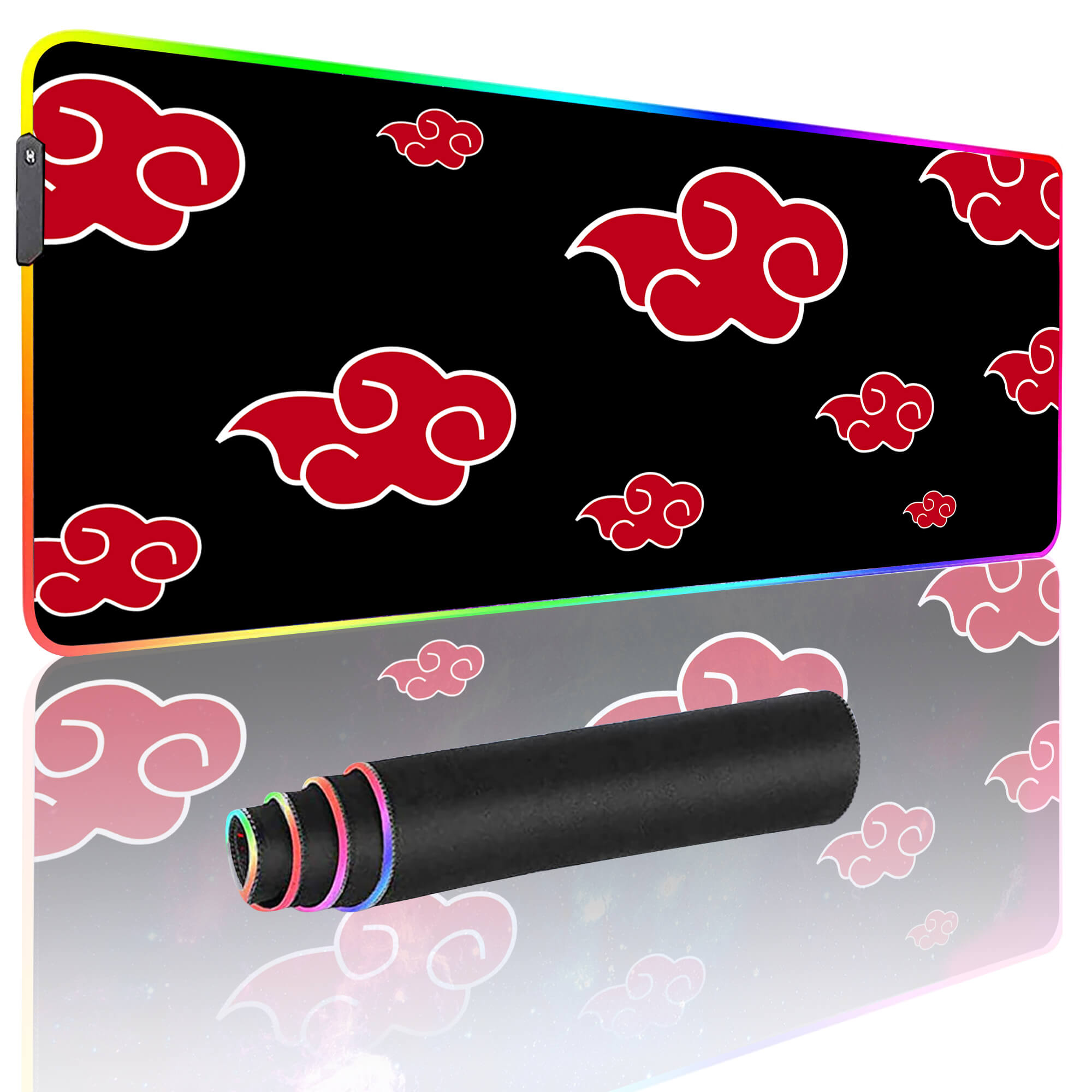 Akatsuki Red Cloud Anime Mouse Pad