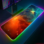 Load image into Gallery viewer, Galaxy nebula RGB Light Gaming Mouse Pad
