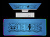 One piece Logo RGB Light Gaming Mouse Pad