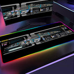 Load image into Gallery viewer, Star Trek Control panels Gaming Mouse Pad Extended
