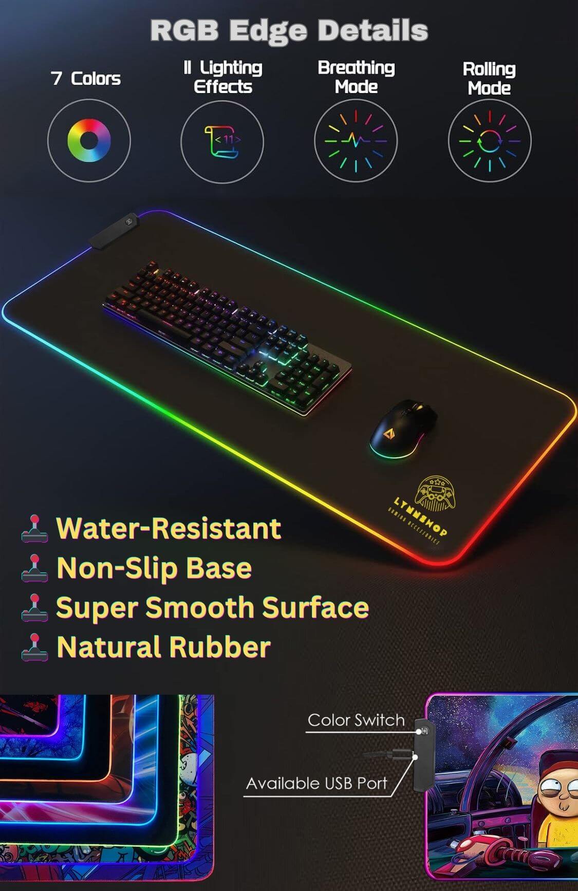 DragonBall RGB Gaming Mouse Pad XXL
