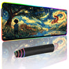 Pokemon In Van Gogh's Style Gaming Mouse Pad Extended