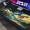 Pokemon In Van Gogh's Style Gaming Mouse Pad Extended