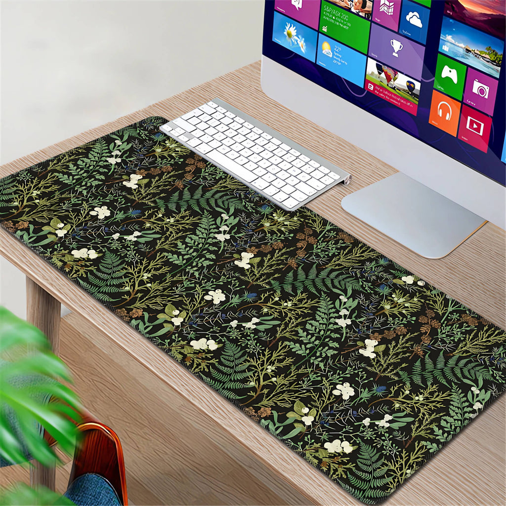 Botanical Art Nouveau Desk Mat Cute Desk Mat,Floral cottagecore Cute ...