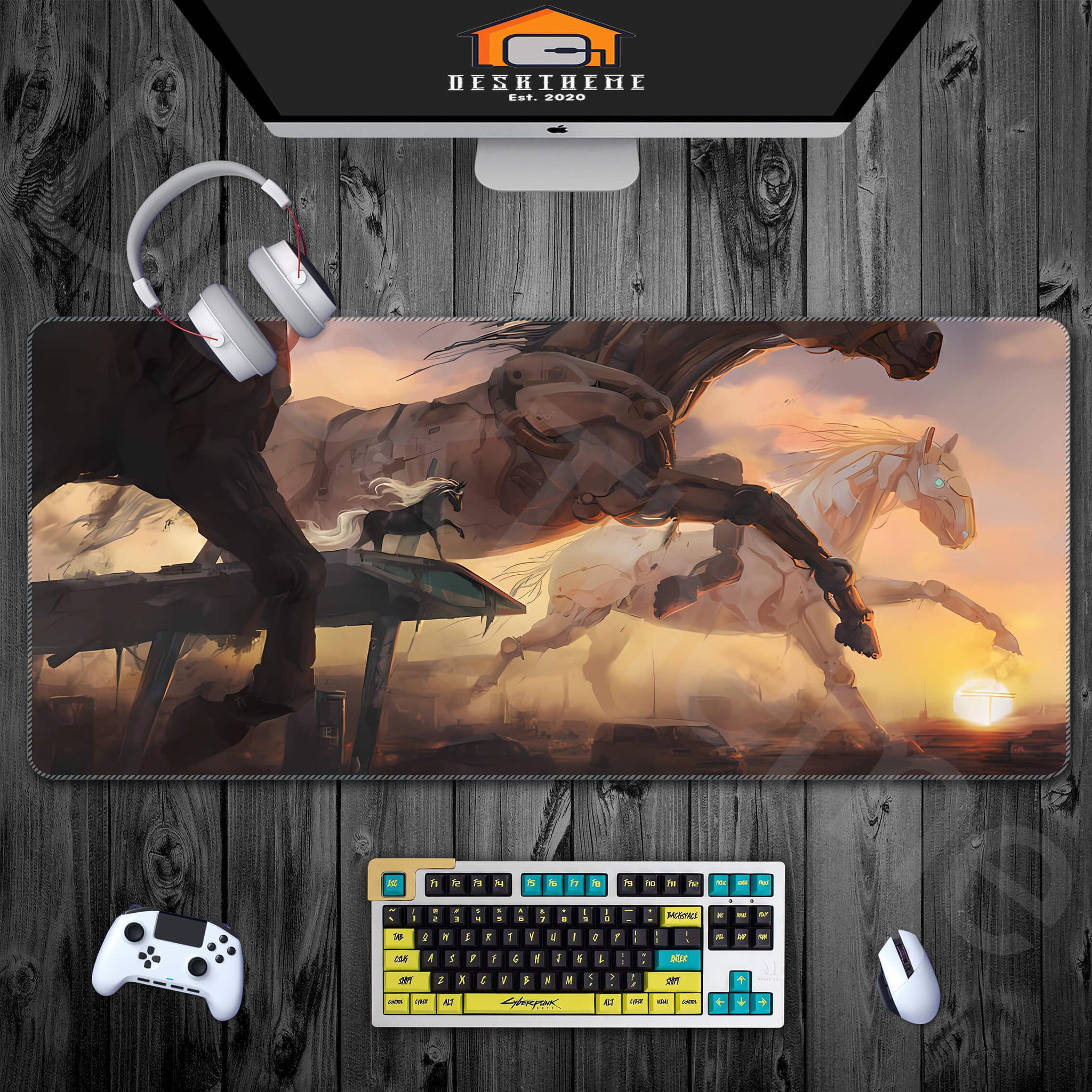 Apocalypse Dawn Horse Gaming Desk Pad