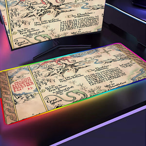 Lord of the Rings Middle Earth Map Gaming Mouse Pad XXL