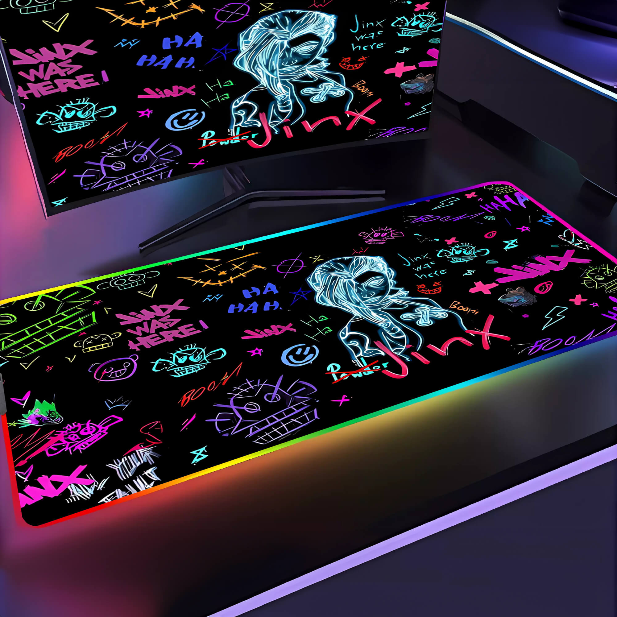 Neon Jinx Gaming Mouse Pad