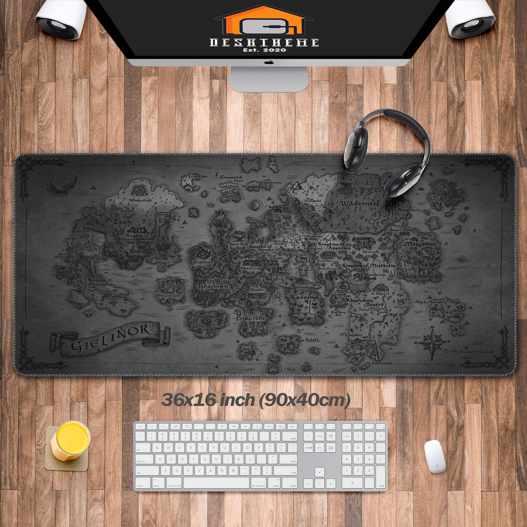 RuneScape gielinor map Mouse Pad(2 Designs)