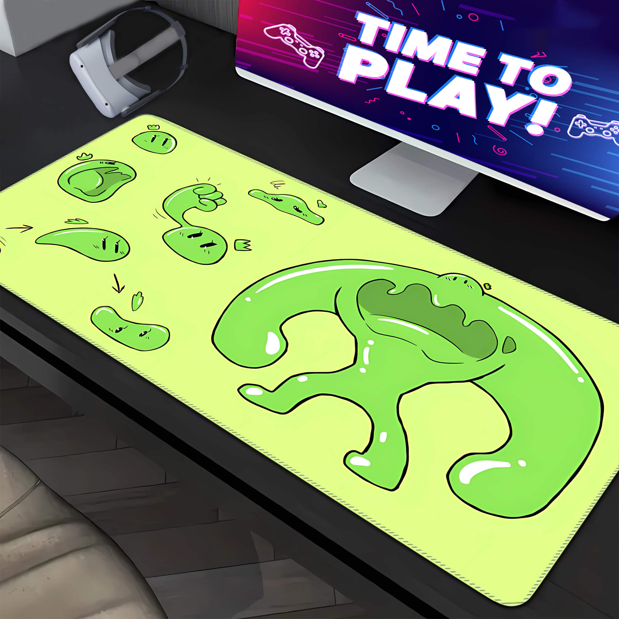 Lime the Hangry Desk Pad Large