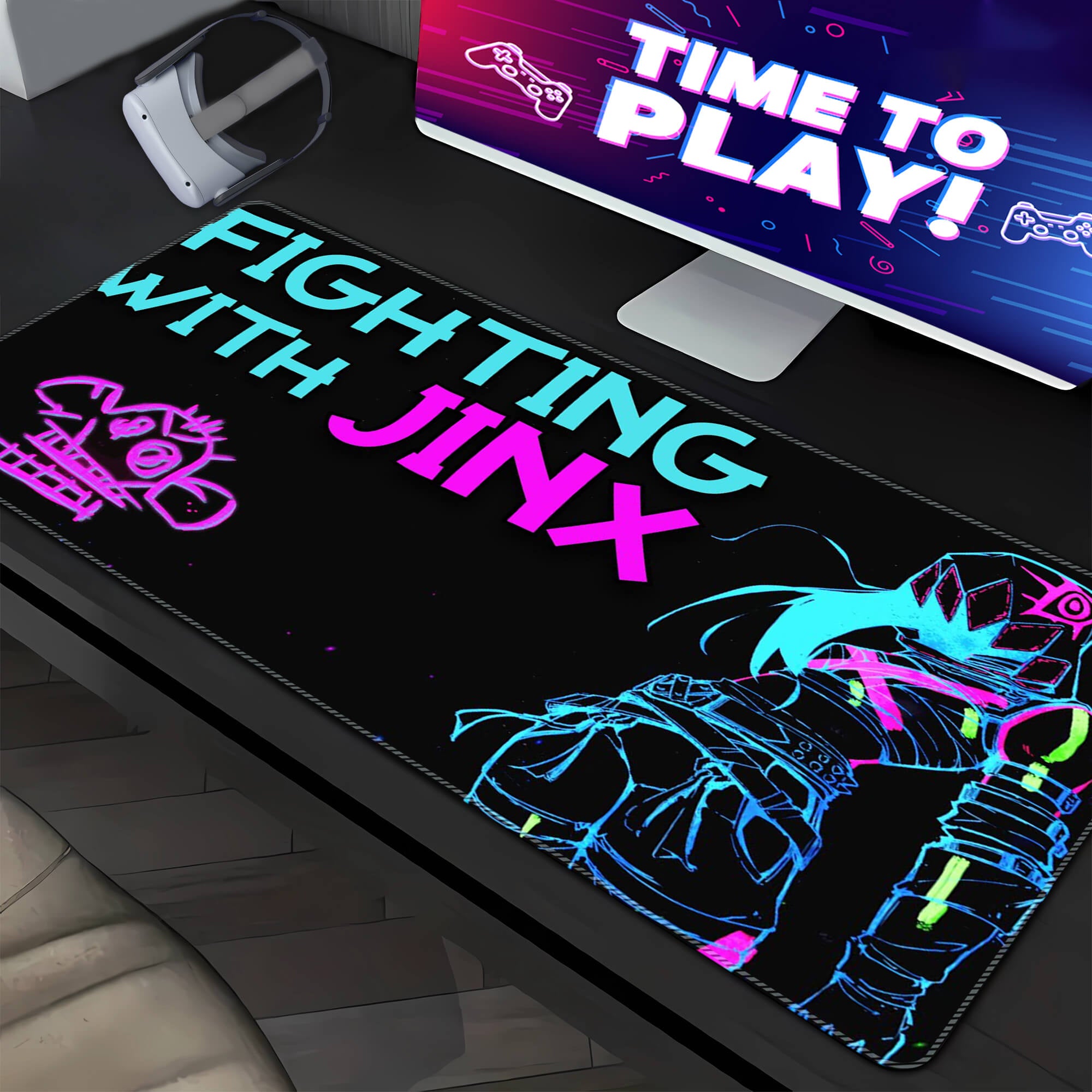 Fighting With JINX Gaming Mouse Pad