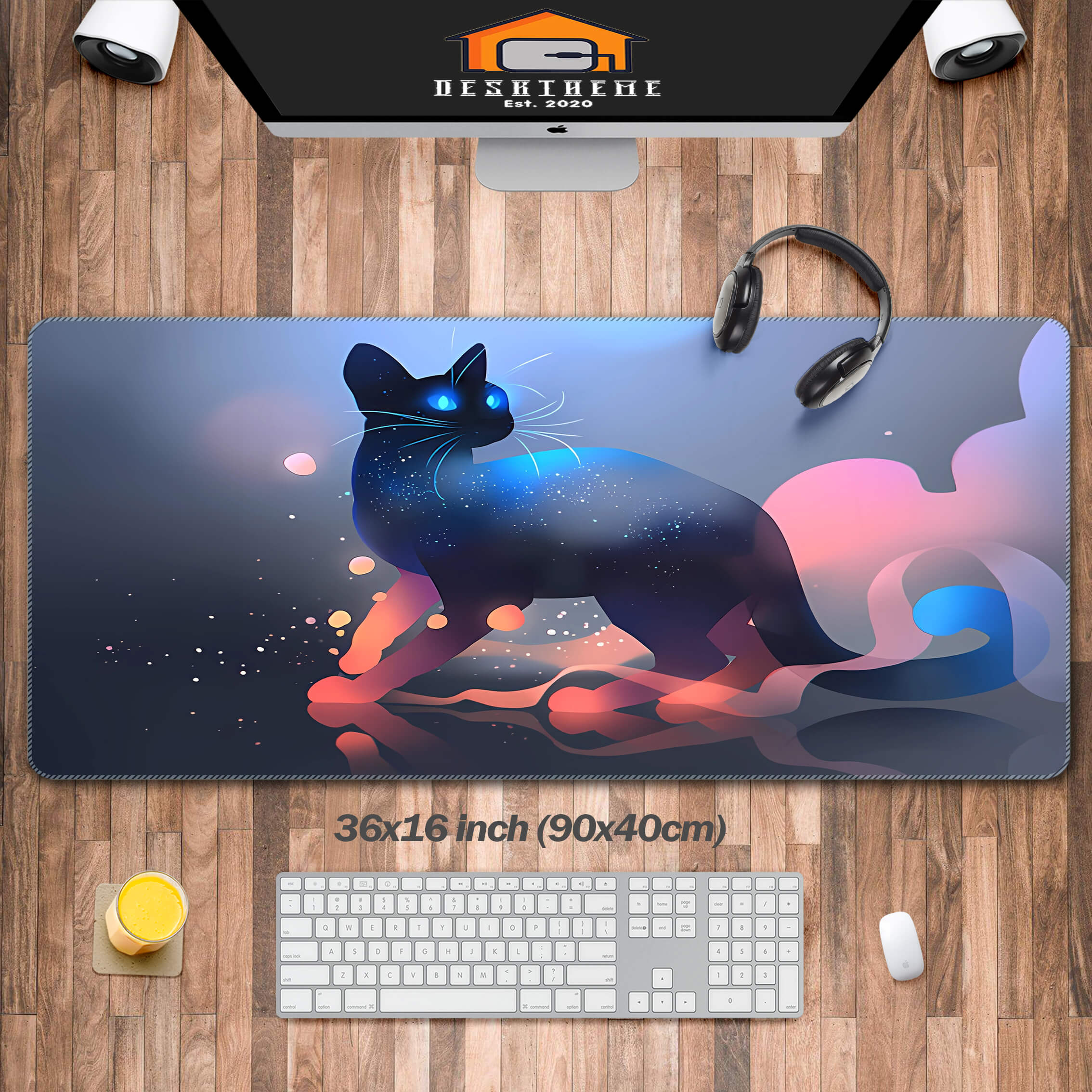 Nebula Cat Desk Pad Large