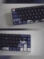 Load and play video in Gallery viewer, 78 pcs Greatwave Keycap Set, Cherry Profile
