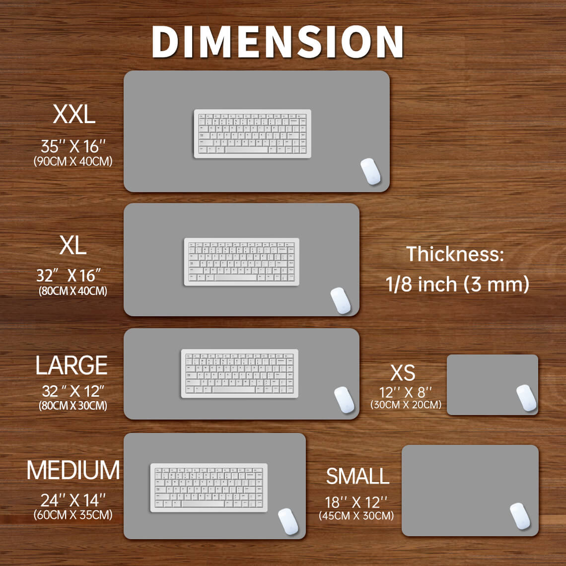 Hiroshi Nagai Design Mouse pad XXL(2 Designs)