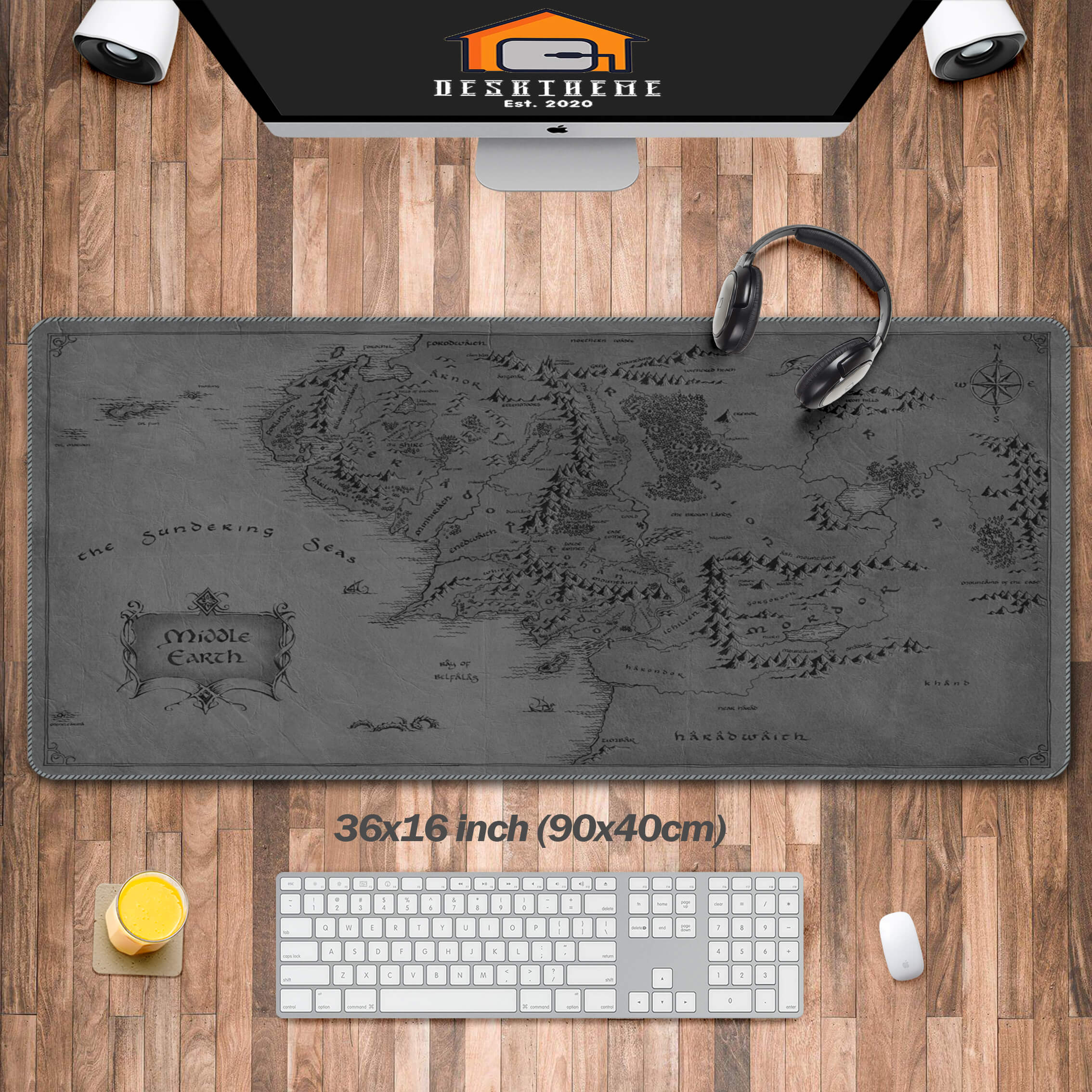Middle Earth Map Mouse Pad( Dark&Light)