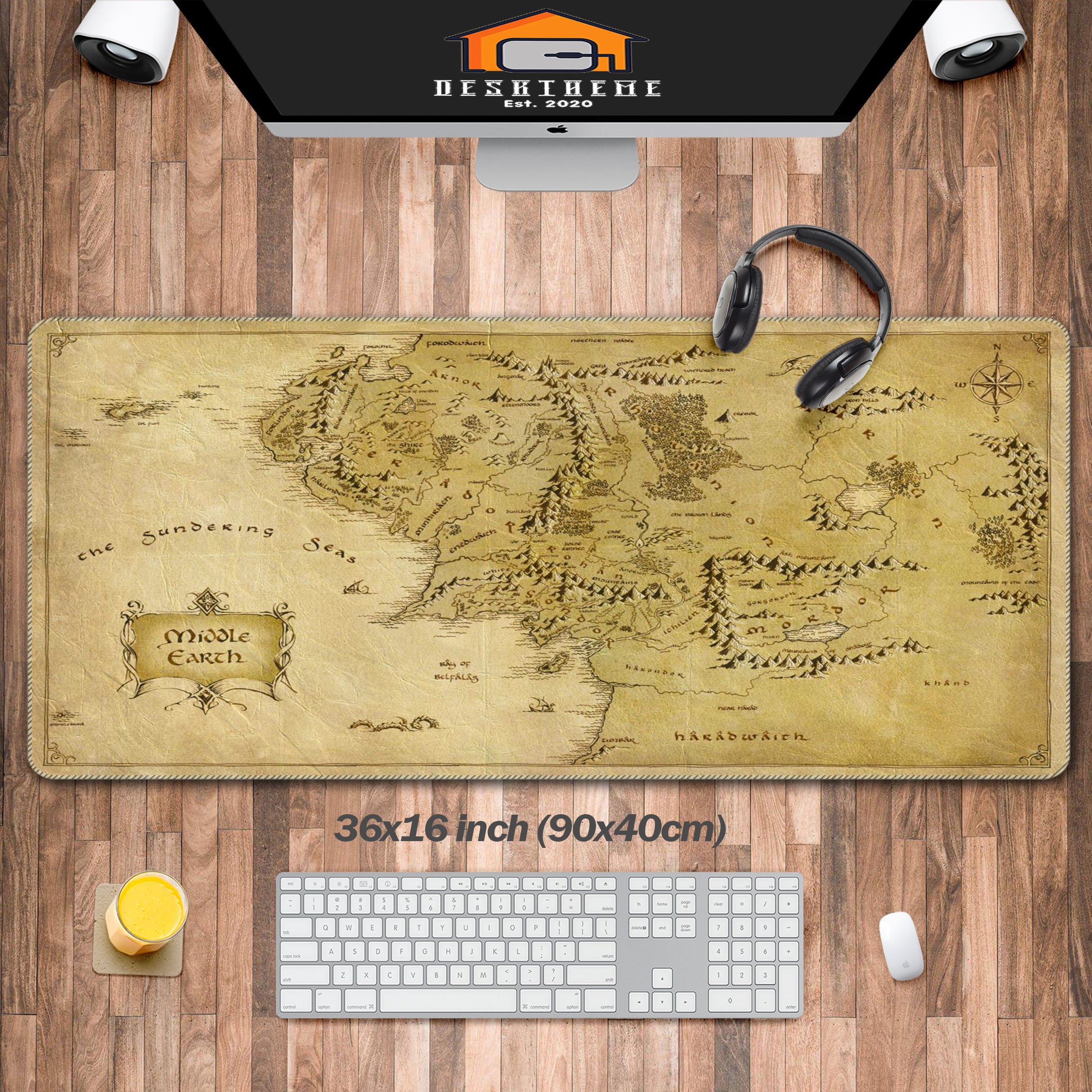 Middle Earth Map Mouse Pad( Dark&Light)