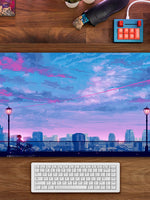 Purple View Desk Pad(4 Designs) - 001 / 12 x 23.6 inch(30*60cm) / 3mm(Best Seller)